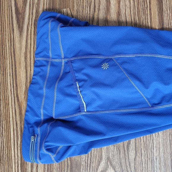 Athleta Ladies Capri Workout Leggings,  Size M,  Royal Purple Workout Capri - Picture 7 of 10